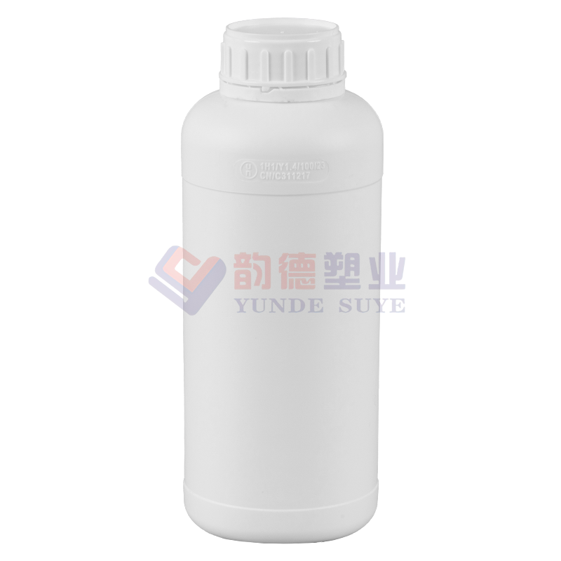 环保型加厚塑料氟化圆瓶1L-03