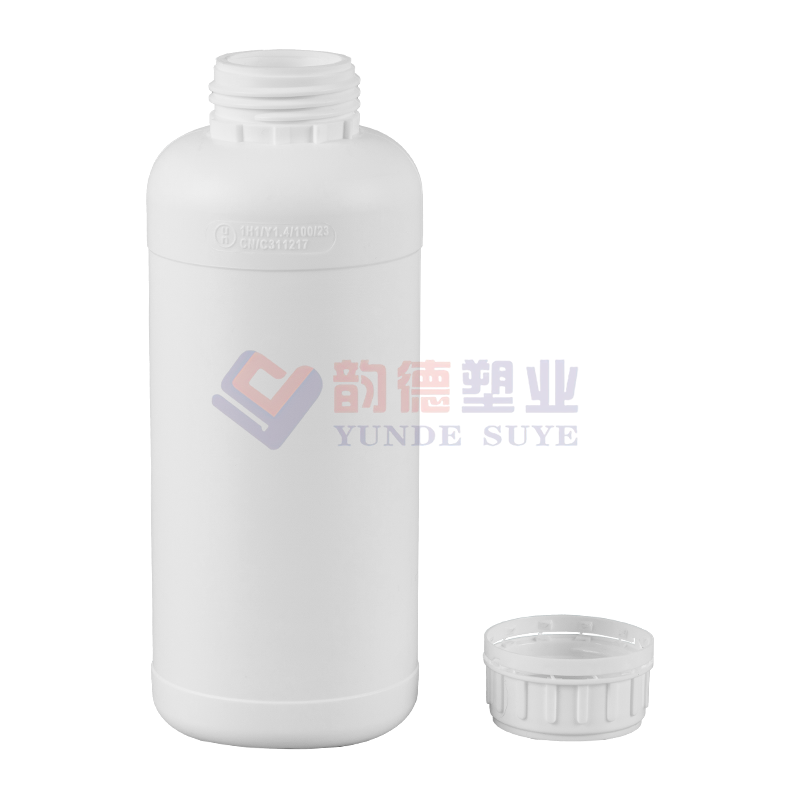 环保型加厚塑料氟化圆瓶1L-03