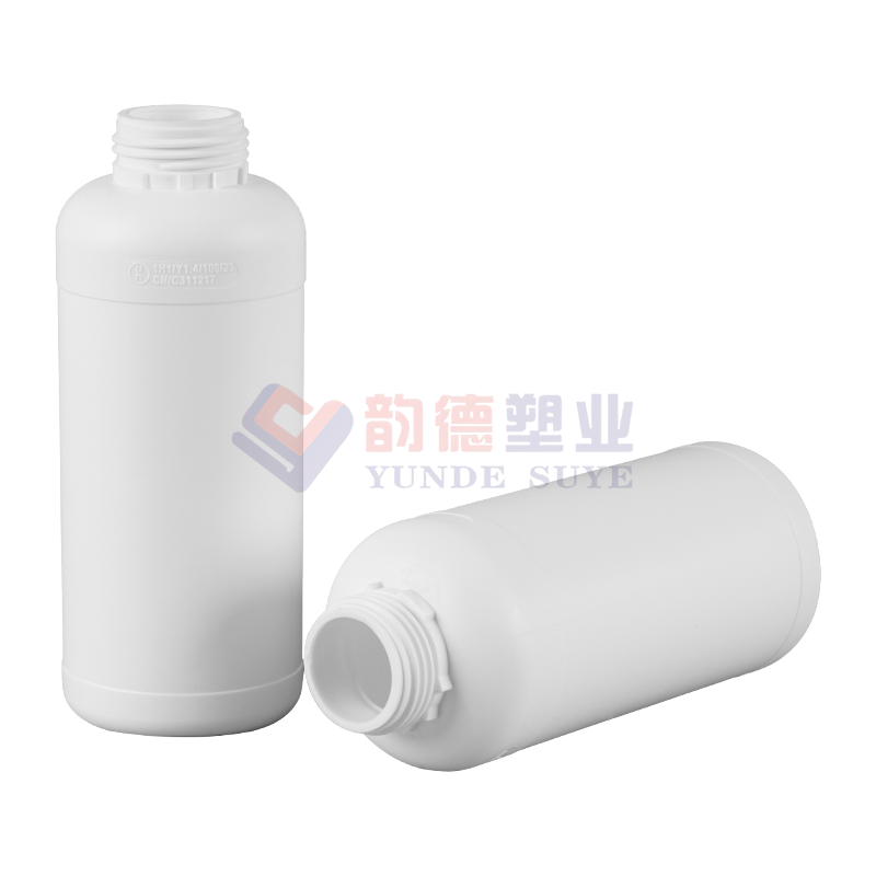 环保型加厚塑料氟化圆瓶1L-03