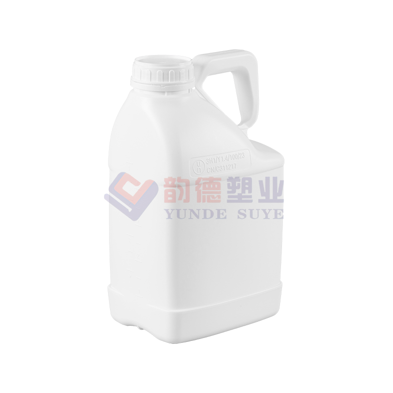 纯白色塑料氟化方桶5L-03