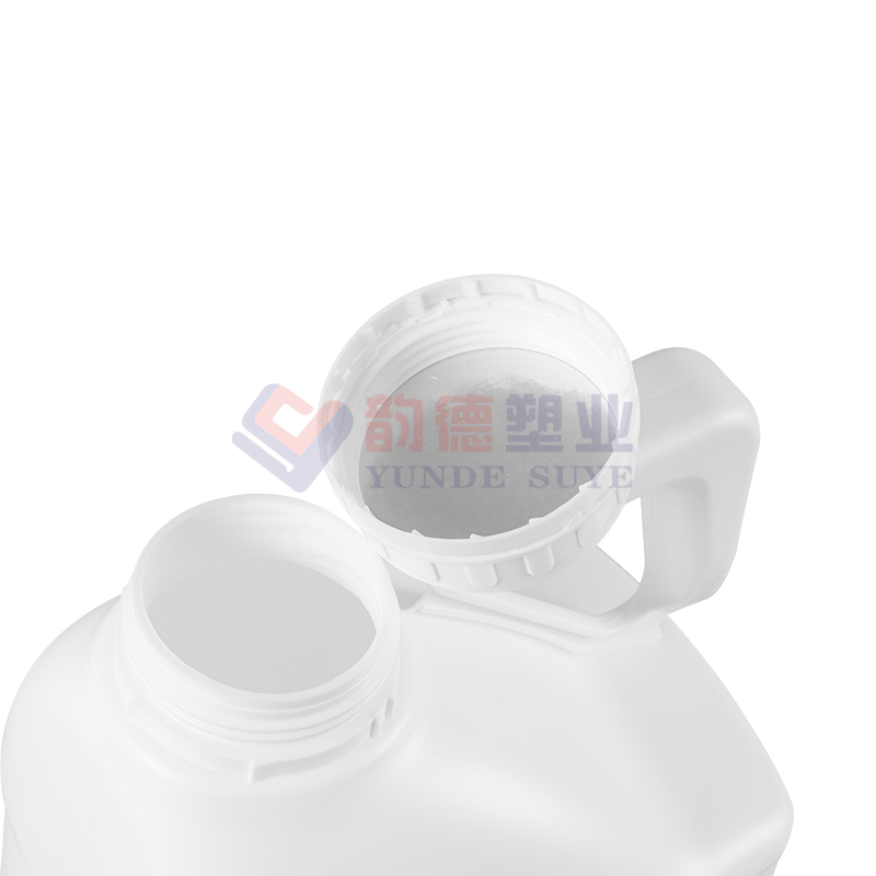 纯白色塑料氟化方桶5L-03