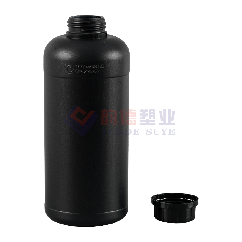 加厚黑色1L氟化圆瓶1L-01